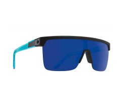 FLYNN 50/50 Sunglasses SOFT MATTE BLACK TRANSLUCENT BLUE...