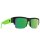 CYRUS 50/50 Sunglasses SOFT MATTE BLACK TRANSLUCENT GREEN - HD PLUS GRAY GREEN WITH GREEN SPECTRA MIRROR