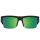 CYRUS 50/50 Sunglasses SOFT MATTE BLACK TRANSLUCENT GREEN - HD PLUS GRAY GREEN WITH GREEN SPECTRA MIRROR