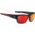 DIRTY MO 2 Sunglasses MATTE BLACK RED BURST - HD PLUS ROSE POLAR WITH RED SPECTRA MIRROR