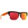 DISCORD 50/50 Sunglasses SOFT MATTE BLACK TRANSLUCENT ORANGE - HD PLUS GRAY GREEN WITH ORANGE SPECTRA MIRROR