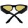 GENRE Sunglasses Matte Black - Happy Yellow