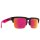 HELM 50/50 Sunglasses MATTE BLACK TRANSLUCENT PINK - HD PLUS GRAY GREEN w/PINK SPECTRA MIRROR