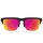 HELM 50/50 Sunglasses MATTE BLACK TRANSLUCENT PINK - HD PLUS GRAY GREEN w/PINK SPECTRA MIRROR
