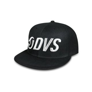 DVS Snapback Cap - BLACK/WHITE
