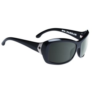 FARRAH Sunglasses BLACK - HAPPY BRONZE POLAR w/ BLACK MIRROR